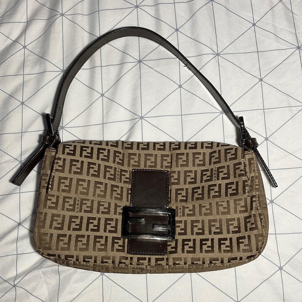 Fendi Zucca Baguette Bag